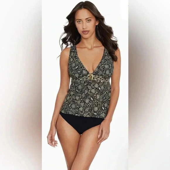 Amoressa Montague Camellia Tankini and Bikini Bottom Size 6 - Picture 2 of 12